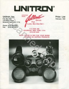 UnitronPriceList1992